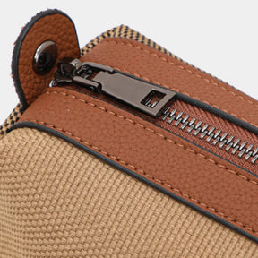 Aidrani 2025 Nova bolsa feminina retrô xadrez, bolsa de luxo de grande capacidade, bolsa de couro genuíno de lona