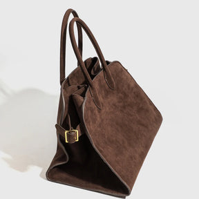 Vintage Faux Suede As sacolas para mulheres Bolsas de designer de luxo e bolsas 2024 Novo em couro PU Alça superior Grande capacidade Bolsa de ombro nas axilas alta qualidade Frete grátis