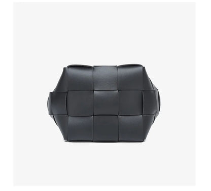 Bolsa tote pequena de tecido para mulheres com bolsa de couro vegano artesanal bolsa de ombro alça superior bolsa crossbody bolsas