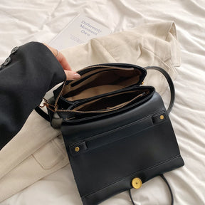 Leftside simples pequenos sacos crossbody com alça curta para as mulheres 2024 nova tendência moda bolsa de ombro de couro bolsas femininas