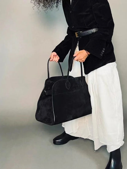 Alta qualidade margaux 15 bolsa de couro bolsa de ombro margaux15 macio couro genuíno grande capacidade camurça sacola