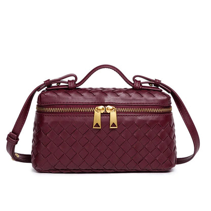 Bolsa feminina elegante e clássica inspirada na moda de Paris com pingente e logotipo vintage minimalista