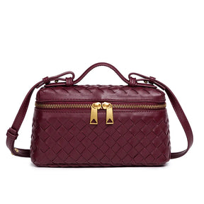 Bolsa feminina elegante e clássica inspirada na moda de Paris com pingente e logotipo vintage minimalista