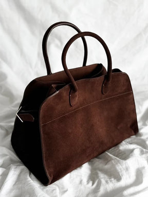 Vintage Faux Suede As sacolas para mulheres Bolsas de designer de luxo e bolsas 2024 Novo em couro PU Alça superior Grande capacidade Bolsa de ombro nas axilas alta qualidade Frete grátis