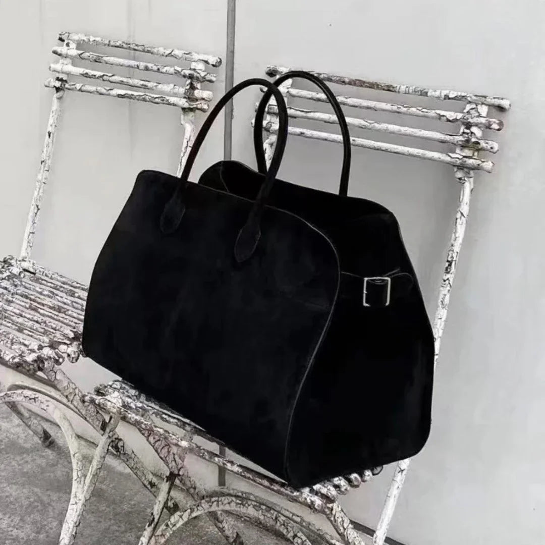 Alta qualidade margaux 15 bolsa de couro bolsa de ombro margaux15 macio couro genuíno grande capacidade camurça sacola