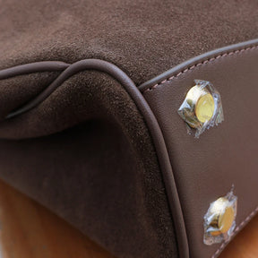 Bolsa tote de couro de camurça outono e inverno, couro fosco, alta qualidade, grande capacidade, bolsa de ombro