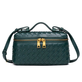 Bolsa feminina elegante e clássica inspirada na moda de Paris com pingente e logotipo vintage minimalista