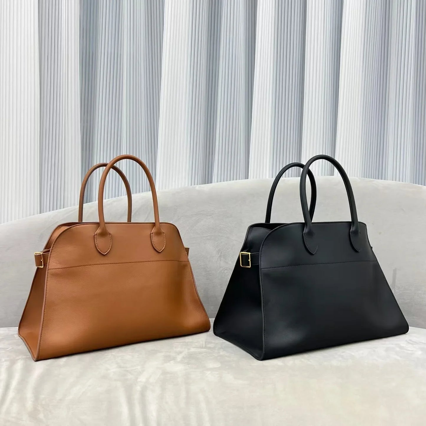 Alta qualidade margaux 15 bolsa de couro bolsa de ombro margaux15 macio couro genuíno grande capacidade camurça sacola