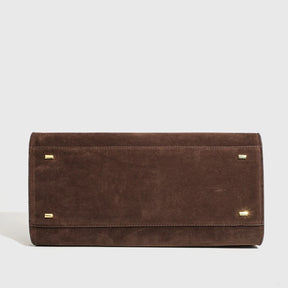 Vintage Faux Suede As sacolas para mulheres Bolsas de designer de luxo e bolsas 2024 Novo em couro PU Alça superior Grande capacidade Bolsa de ombro nas axilas alta qualidade Frete grátis