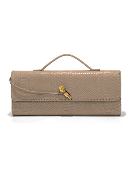 Saco borgonha cereja vermelho envelope vinho vermelho envelope de luxo nova bolsa moda europeia e americana crocodilo flip mão órgão b
