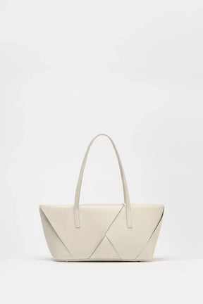 Bolsa de compras de tecido longo, bolsa tote elegante com alça superior, bolsa de ombro simples de cor sólida, bolsas femininas design de luxo