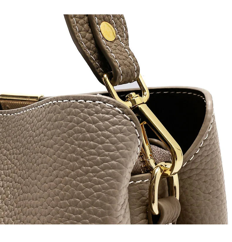 Retro balde saco moda feminina bolsa de grande capacidade novo ombro único crossbody saco de couro macio multi-cor carteira