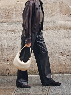 Bolsa crescente de pinho versátil, fresca e casual, elegante e luxuosa bolsa de axila de um ombro