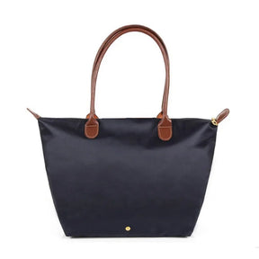 Bolsa de compras esportiva de nylon, bolsa de ombro único, à prova d'água, armazenamento versátil, fecho com zíper, bolso para celular