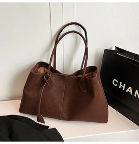 Cor sólida venda quente camurça falsa moda versátil bolsa 2025 produto de alta qualidade grande capacidade sacos de ombro femininos
