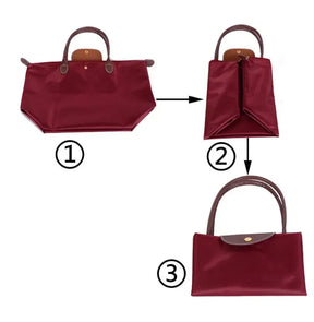 Bolsa de compras esportiva de nylon, bolsa de ombro único, à prova d'água, armazenamento versátil, fecho com zíper, bolso para celular