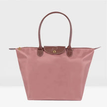 Bolsa de compras esportiva de nylon, bolsa de ombro único, à prova d'água, armazenamento versátil, fecho com zíper, bolso para celular