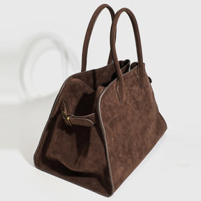 Vintage Faux Suede As sacolas para mulheres Bolsas de designer de luxo e bolsas 2024 Novo em couro PU Alça superior Grande capacidade Bolsa de ombro nas axilas alta qualidade Frete grátis