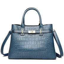 Famosa marca senhoras bolsas de alta qualidade crocodilo listra três sacos principais designer crossbody bolsa ombro para as mulheres sacola