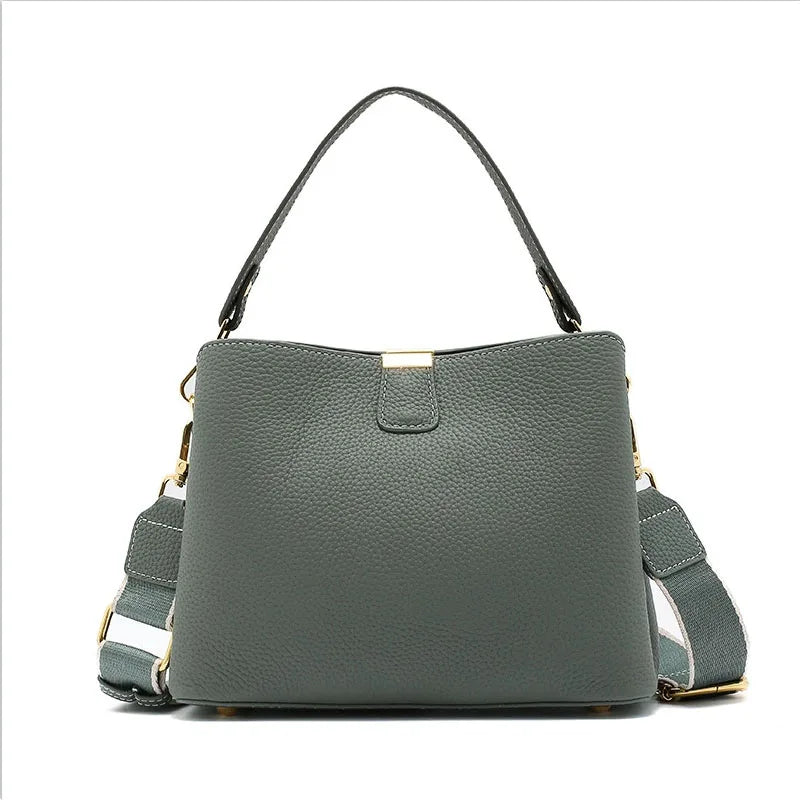 Retro balde saco moda feminina bolsa de grande capacidade novo ombro único crossbody saco de couro macio multi-cor carteira