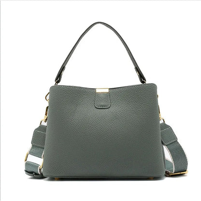 Retro balde saco moda feminina bolsa de grande capacidade novo ombro único crossbody saco de couro macio multi-cor carteira