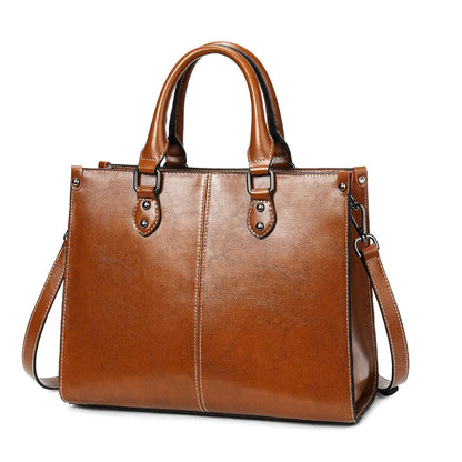 Bolsa feminina corpo cruz bolsa de ombro couro genuíno compras moda escritório feminino real mensageiro sacos alça superior