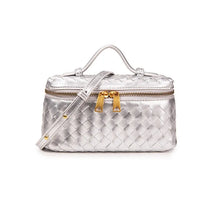 Bolsa feminina elegante e clássica inspirada na moda de Paris com pingente e logotipo vintage minimalista
