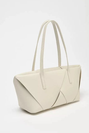 Bolsa de compras de tecido longo, bolsa tote elegante com alça superior, bolsa de ombro simples de cor sólida, bolsas femininas design de luxo
