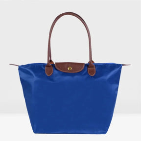 Bolsa de compras esportiva de nylon, bolsa de ombro único, à prova d'água, armazenamento versátil, fecho com zíper, bolso para celular