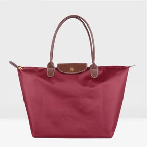 Bolsa de compras esportiva de nylon, bolsa de ombro único, à prova d'água, armazenamento versátil, fecho com zíper, bolso para celular