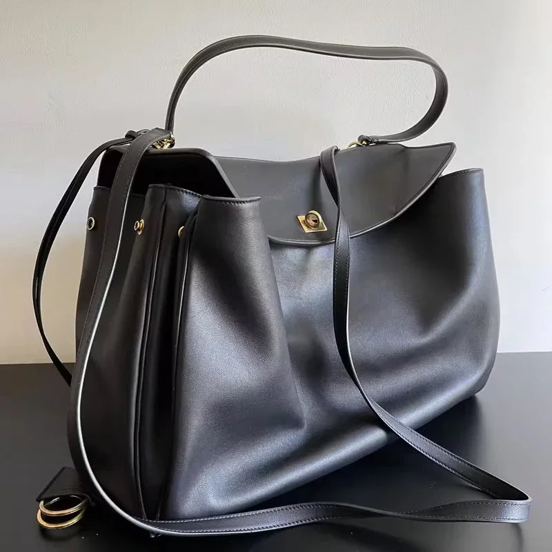 2025 novo rodeo saco high-end bloqueio axila saco de couro ombro único crossbody casual roupas de trabalho kelly sacos femininos