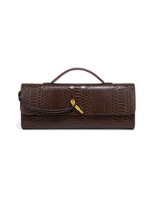 Saco borgonha cereja vermelho envelope vinho vermelho envelope de luxo nova bolsa moda europeia e americana crocodilo flip mão órgão b