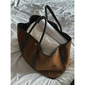 Novo nicho pequeno alto nível de aparência moda feminina temperamento lã ombro único carregando grande saco tudo-em-um mochila