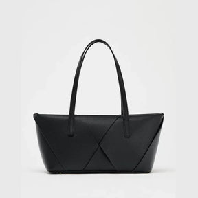 Bolsa de compras de tecido longo, bolsa tote elegante com alça superior, bolsa de ombro simples de cor sólida, bolsas femininas design de luxo