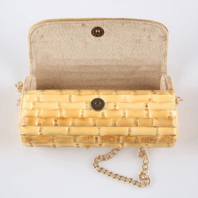 Nilerun marca longa corrente ajustável exclusivo artesanal de madeira natural rattan palha bambu raiz cruz corpo ombro saco do mensageiro