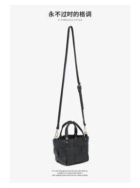 Bolsa tote pequena de tecido para mulheres com bolsa de couro vegano artesanal bolsa de ombro alça superior bolsa crossbody bolsas