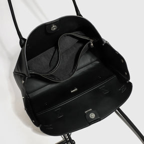 Grande capacidade estilo motocicleta sacola punk bloqueio asa bolsa de ombro cross-border novo 2025 ombro único mãe-criança saco
