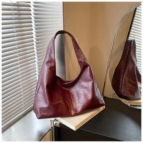 Grande capacidade de couro do plutônio hobo axilas sacos outono inverno bolsa ombro para as mulheres 2025 nova tendência y2k bolsas e bolsas tote