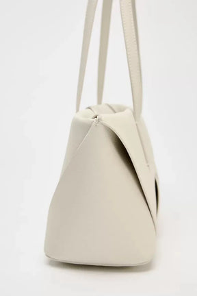Bolsa de compras de tecido longo, bolsa tote elegante com alça superior, bolsa de ombro simples de cor sólida, bolsas femininas design de luxo