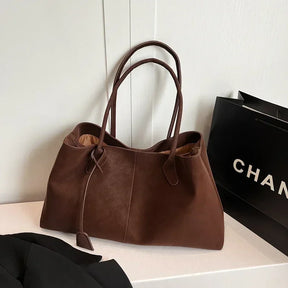 Cor sólida venda quente camurça falsa moda versátil bolsa 2025 produto de alta qualidade grande capacidade sacos de ombro femininos