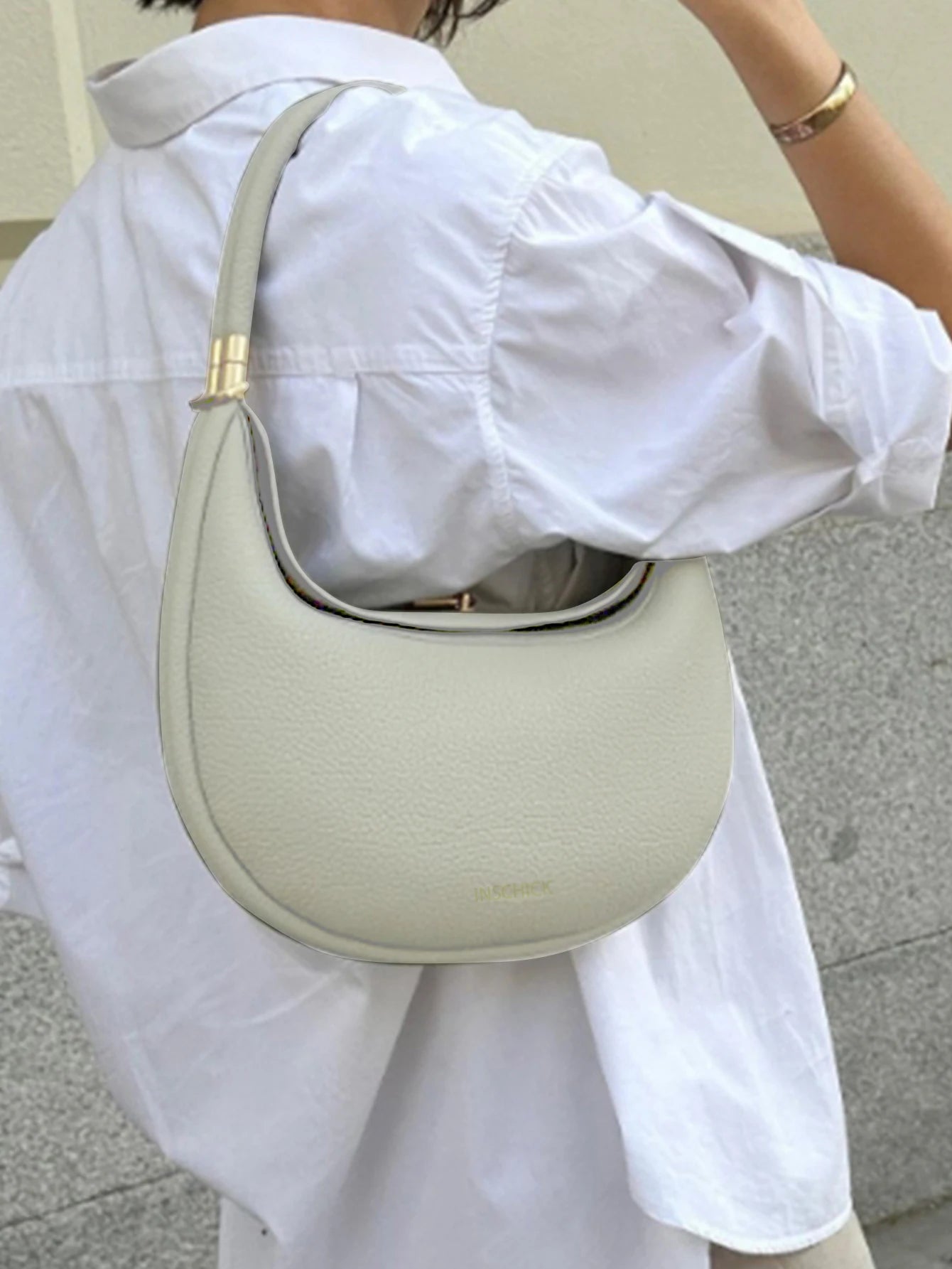 Bolsa crescente de pinho versátil, fresca e casual, elegante e luxuosa bolsa de axila de um ombro