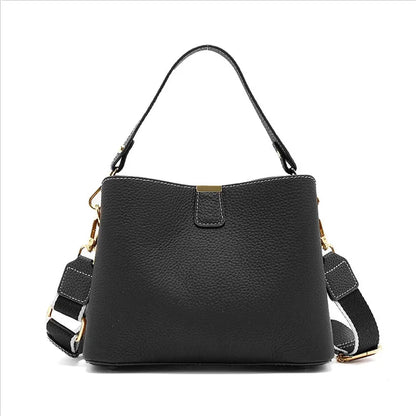 Retro balde saco moda feminina bolsa de grande capacidade novo ombro único crossbody saco de couro macio multi-cor carteira