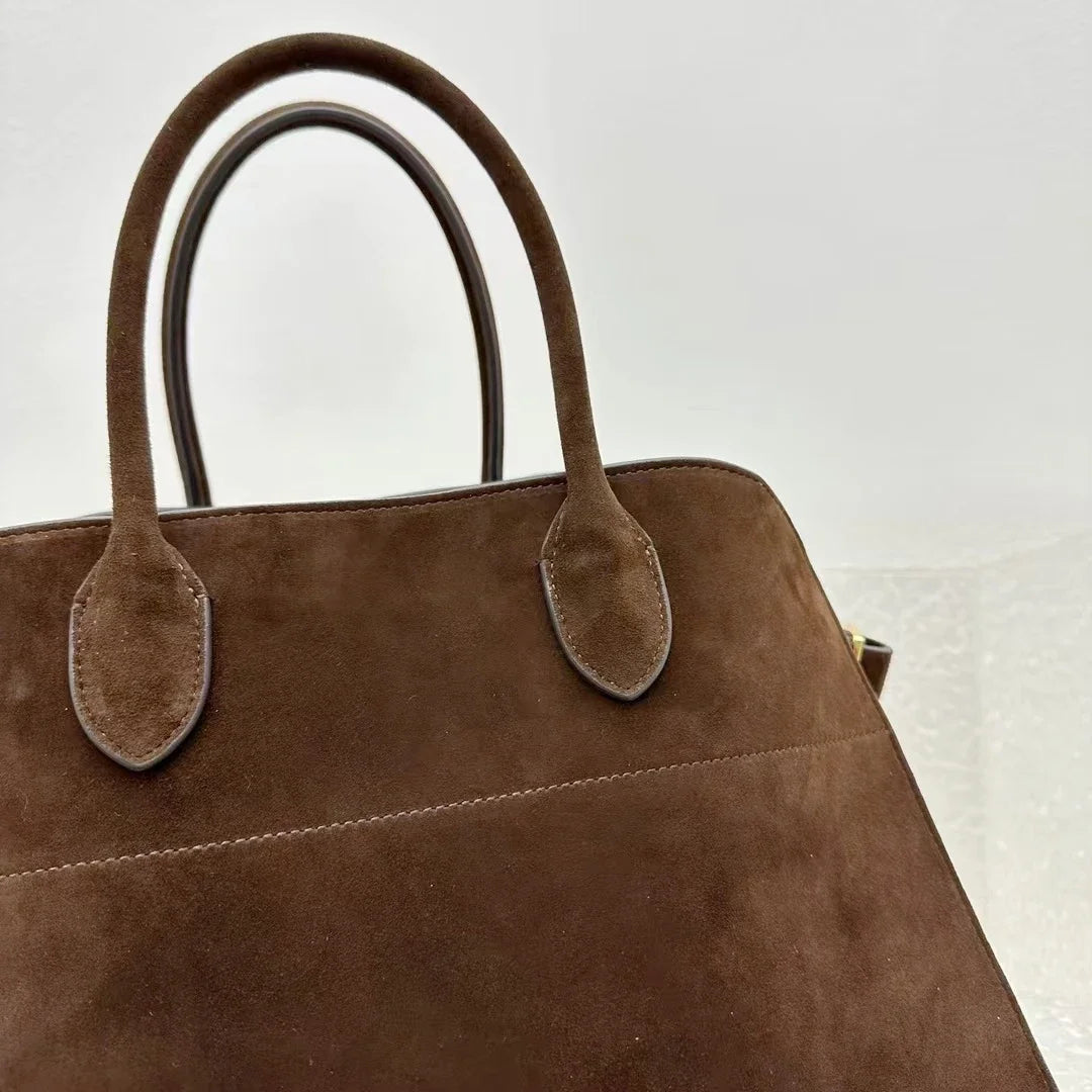 Alta qualidade margaux 15 bolsa de couro bolsa de ombro margaux15 macio couro genuíno grande capacidade camurça sacola