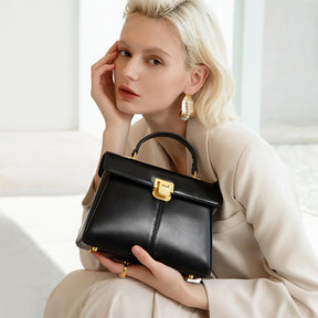 ITAMOOD-Bolsa de couro genuíno para mulheres, bolsa transversal versátil com decoração cachecol, bolsa de marca luxuosa, elegante