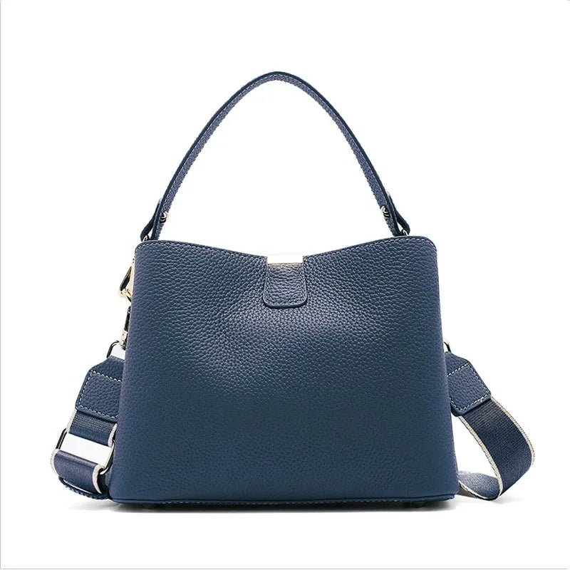Retro balde saco moda feminina bolsa de grande capacidade novo ombro único crossbody saco de couro macio multi-cor carteira
