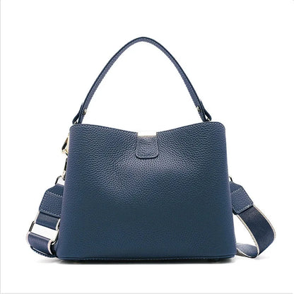 Retro balde saco moda feminina bolsa de grande capacidade novo ombro único crossbody saco de couro macio multi-cor carteira