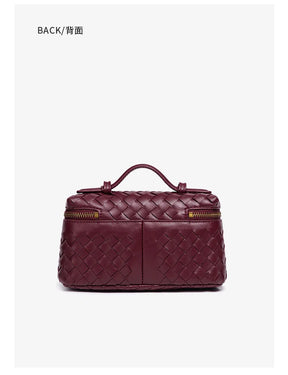 Bolsa feminina elegante e clássica inspirada na moda de Paris com pingente e logotipo vintage minimalista