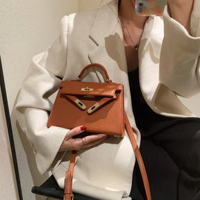 Bolsa Satchel em Couro feminina Kelly